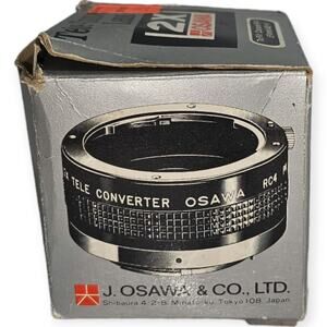 Canon Fd Osawa Rc4  2x Tele Converter With Case, Box & Instructions
